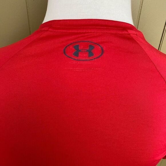 Under Armour the tech tee men M short sleeve Crewneck t-shirt red - Picture 7 of 11